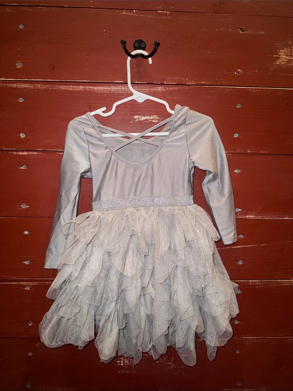 Disney Silver Minnie Mouse Layered Tulle Dress Costume